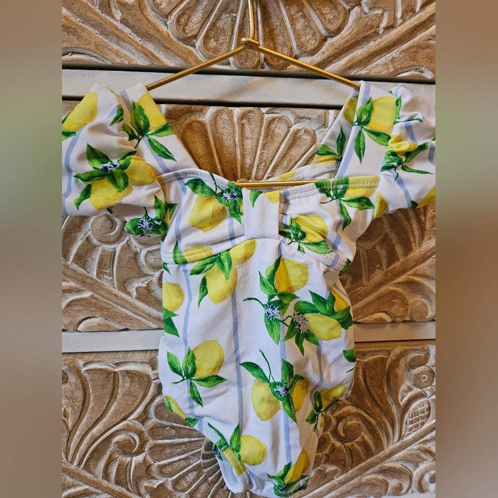 Janie and Jack Citrus Print Swimsuit 6-12 Months